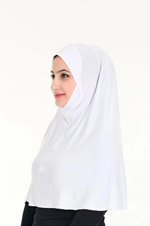 Peçeli Hazır Türban Pratik Şal Hijab Namaz Örtüsü