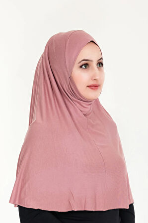 Peçeli Hazır Türban Pratik Şal Hijab Namaz Örtüsü