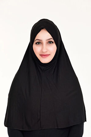 Peçeli Hazır Türban Pratik Şal Hijab Namaz Örtüsü