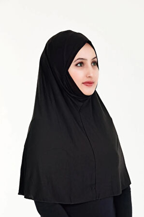 Peçeli Hazır Türban Pratik Şal Hijab Namaz Örtüsü