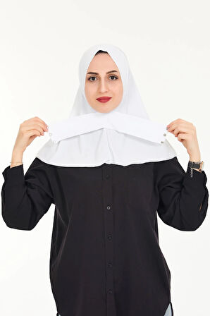 Kadın Tesettür Hazır Çıtçıtlı Hijab Bone Şal
