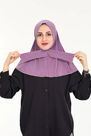 Kadın Tesettür Hazır Çıtçıtlı Hijab Bone Şal