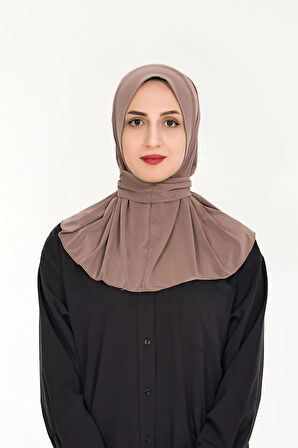 Kadın Tesettür Hazır Çıtçıtlı Hijab Bone Şal
