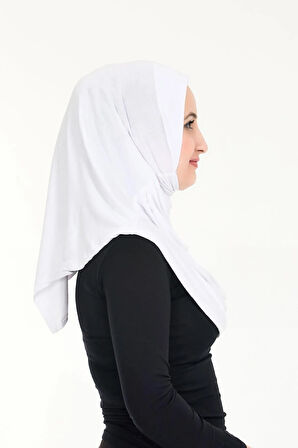 Tesettür Hazır Türban Pileli Pratik Namaz Örtüsü
