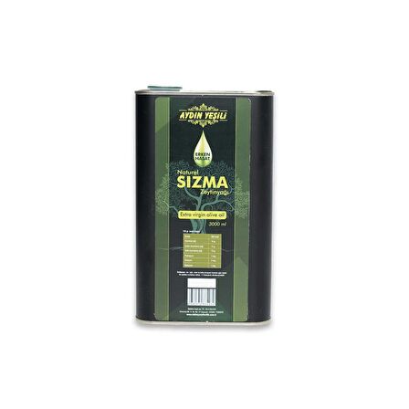 Erken Hasat Naturel Sızma Zeytinyağı 3000 ml