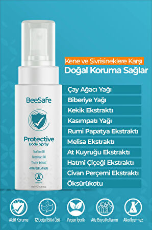 Doğal Kene Ve Sivrisinek Koruyucu Sprey (VEGAN & 12 DOĞAL BİTKİ ÖZÜ) - 100 ml