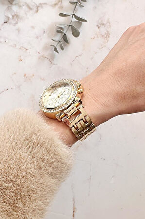  Lapetus Gold Roma Rakam Kadın Kol Saati