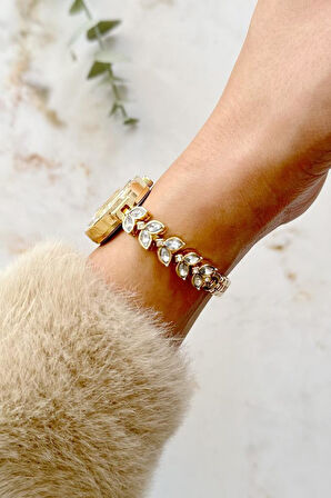 Dieana Gold Taşlı Kadın Kol Saati