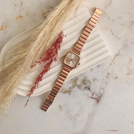 Hemera Gümüş Kadran Rose Metal Kadın Kol Saat