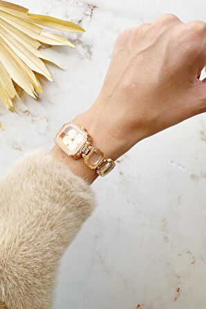 Aosta Full Rose  Taşlı Kadın Kol Saati