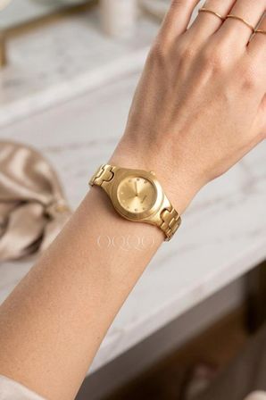Nexo Taşlı Kadran Full Gold Kadın Kol Saati