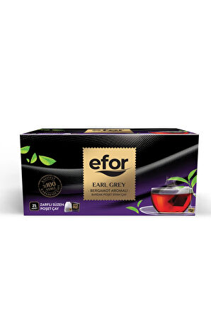 Earl Grey Bardak Poşet Siyah Çay - 25'li