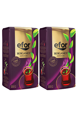 Efor Bergamot Aromalı Çay 1kg. 2'li Set