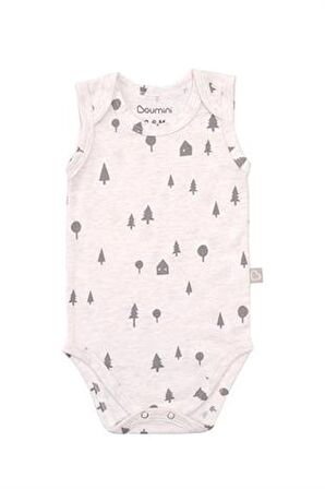Boumini Kolsuz Bebek Çıtçıtlı Atlet Süprem Bebek Body Çam Ormanı