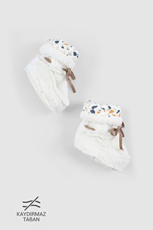 Wellsoft Bebek Patiği Ekru