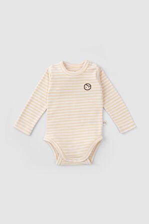 2'li Uzun Kollu Ayarlanabilir Çıtçıtlı Organik Pamuk Zıbın Playtime