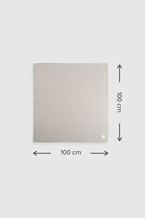 Organik Pamuk Müslin Pembe 3'lü Swaddle Seti 100x100 cm