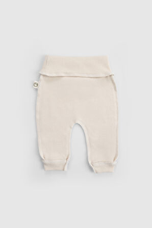 Ters Dikişli Organik Pamuk Ekru Prematüre Hastane Çıkış Seti 10'lu