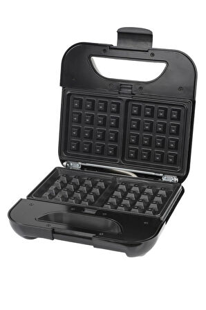 Zln4704 | 3'ü 1 Arada Waffle & Tost Makinesi 800 Watt