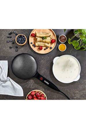 ZLN7910 Elektrikli Krep Makinesi | 700W | Yapışmaz Yüzey | Otomatik Sıcaklık Kontrolü | BPA Free