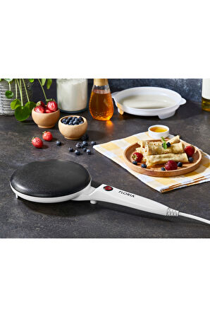 ZLN7911 Elektrikli Krep Makinesi | 700W | Yapışmaz Yüzey | BPA Free | Beyaz