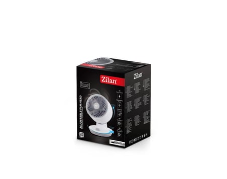 Zilan ZLN1009 Masa Üstü Vantilatör Beyaz 45 W 3 Kademeli