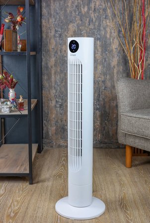 Zilan ZLN1023 Kule Tipi Vantilatör Beyaz 60W Uzaktan Kumandalı