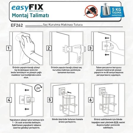 Teknotel Easy Fix Fön Tutucu