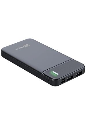 Intouch 10000 mAh Hızlı Şarj Powerbank Gri 