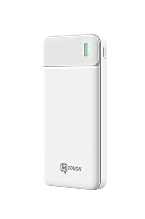 Intouch Max-In 10000 mAh Hızlı Şarj Powerbank Beyaz 