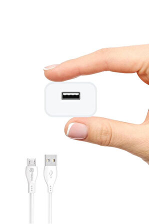 İntouch Smarty Mini 2.1 A Usb Şarj Adaptörü Ve Micro Kablo