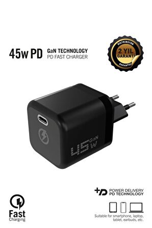 Intouch 45W GaN Technology PD Fast Şarj Aleti