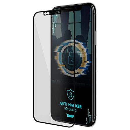 Buff iPhone 11 Pro Max 5D Glass Anti Hacker Ekran Koruyucu