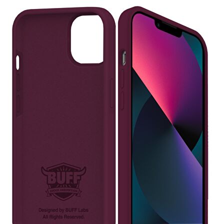 Buff iPhone 13 Mini Rubber Fit Kılıf Plum