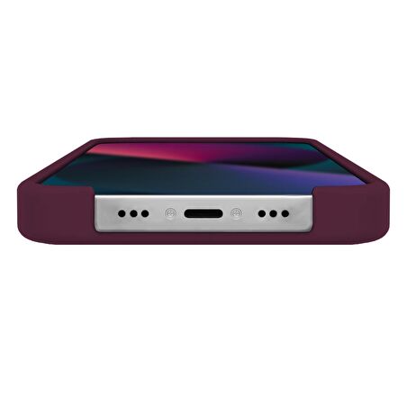 Buff iPhone 13 Mini Rubber Fit Kılıf Plum