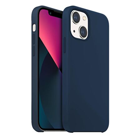 Buff iPhone 13 Mini Rubber Fit Kılıf Navy Blue