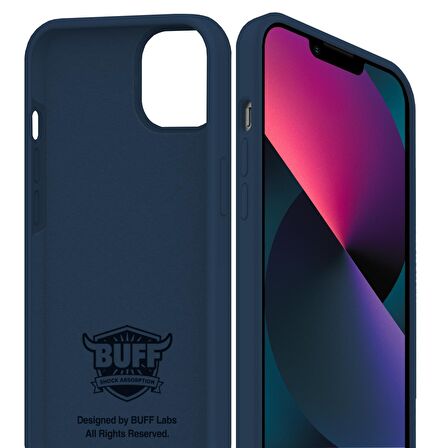 Buff iPhone 13 Mini Rubber Fit Kılıf Navy Blue