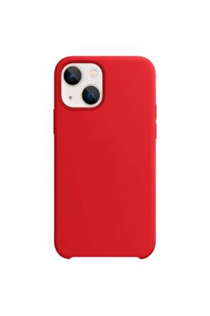 Buff Apple iPhone 13 Rubber Fit Kılıf Kırmızı