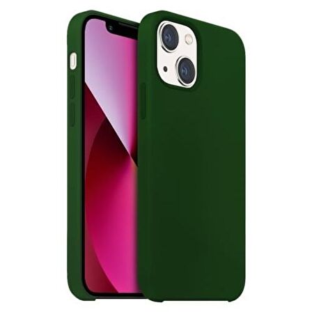 Buff Apple iPhone 13 Rubber Fit Kilif Yeşil
