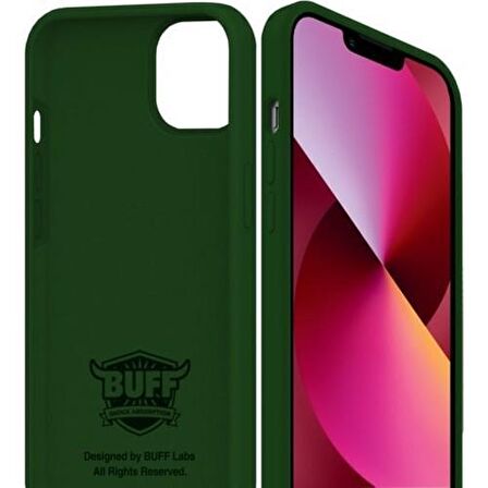Buff Apple iPhone 13 Rubber Fit Kilif Yeşil