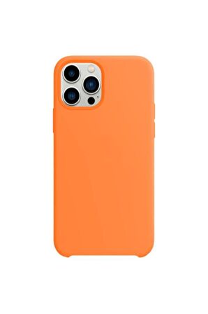 Buff Apple iPhone 13 Pro Rubber Fit Kılıf Turuncu