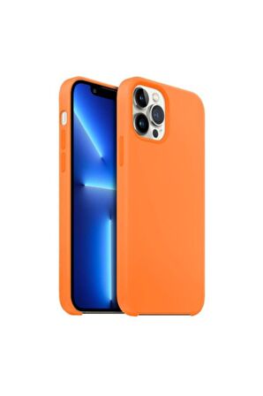Buff Apple iPhone 13 Pro Rubber Fit Kılıf Turuncu