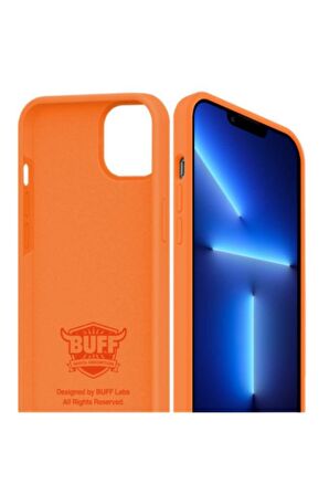 Buff Apple iPhone 13 Pro Rubber Fit Kılıf Turuncu