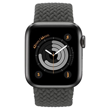 Buff Apple Watch Uyumlu Bands Braided 42/44 S Gray 