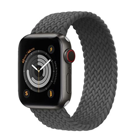 Buff Apple Watch Uyumlu Bands Braided 42/44 S Gray 