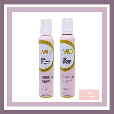 Mild Süt Proteinli Saç Bakım Köpüğü Milk Protein Cream 200ml X 200ml 2Lİ 