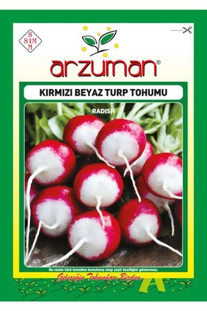 Kırmızı Beyaz Fındık Turp Tohumu 5 Gram