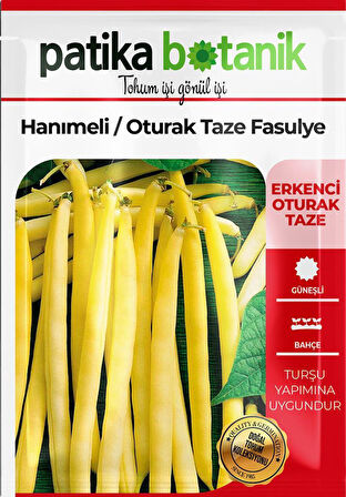 50 Adet Hanımeli (Turşuluk) Oturak Fasülye Tohumu