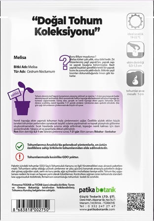 50 Adet Melisa/Limon Oğulotu Tohumu (Melissa Officinalis - Lemon Balm)
