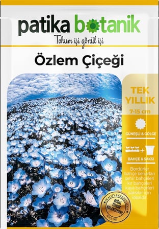 50 Adet Özlem Çiçeği Tohumu (Nemophila Menziesii)